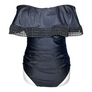 Kona Sol one piece women’s swimsuit in black NWT